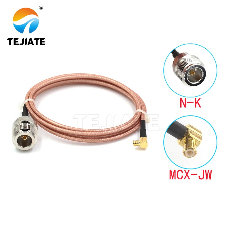 1PCS TEJIATE Adapter Cable N To MCX Type NK Convert MCXJW 8-90CM 1M 1.5M 2M Length Connector RG316 Wire