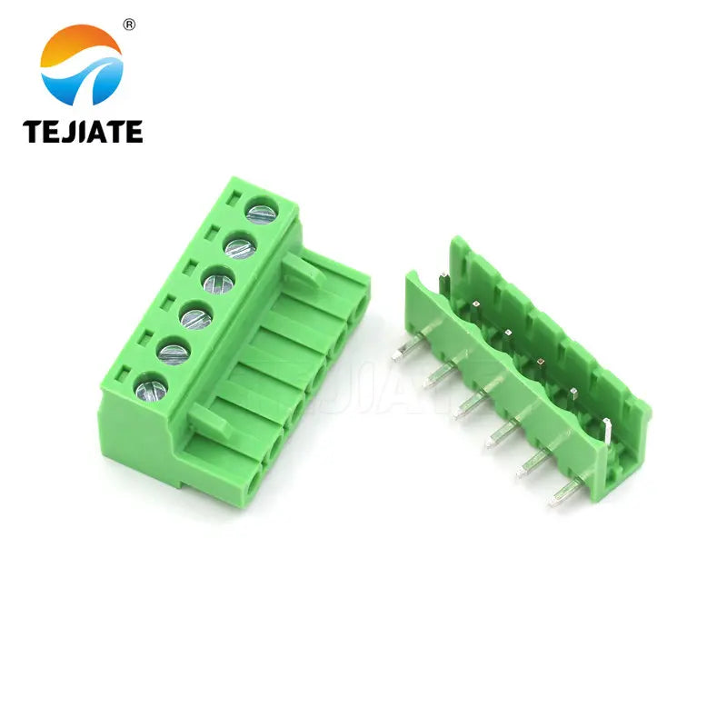 5Pairs KF2EDGK 5.08MM Plug-in Terminal PCB Connector 2/3/4/5/6/7/8/9P Bent Pin