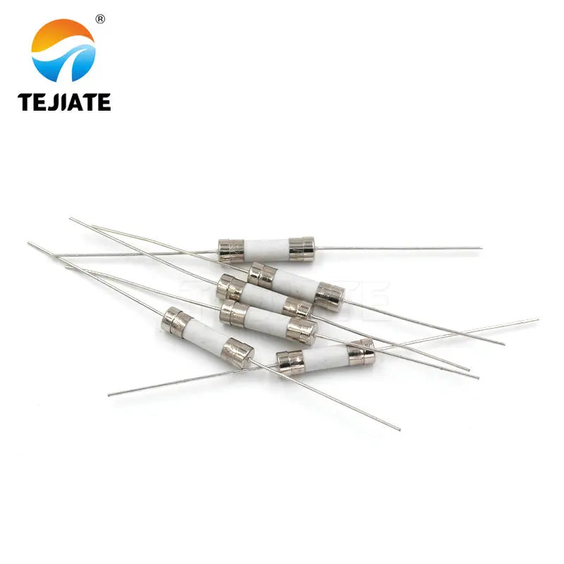 10PCS Ceramic Fuse With Pin 10/12/15/20/25/30A 250V 6*30MM Pin Blow Fuse With legs