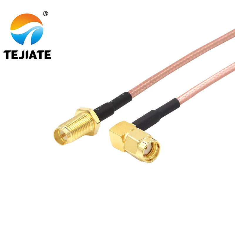 1PCS TEJIATE Adapter Cable RPSMA To RPSMA Type RPSMA-JW Convert RPSMA-KY 8-90CM 1M 1.5M 2M Length Connector RG316 Wire