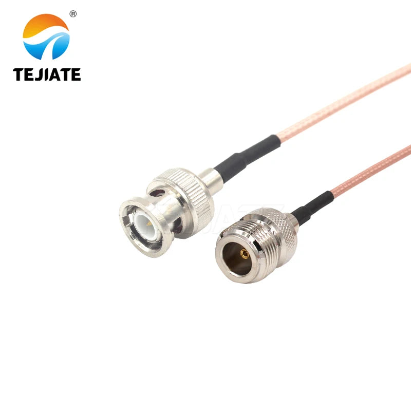 1PCS TEJIATE Adapter Cable N To BNC Type NK Convert BNCJ 8-90CM 1M 1.5M 2M Length Connector RG316 Wire