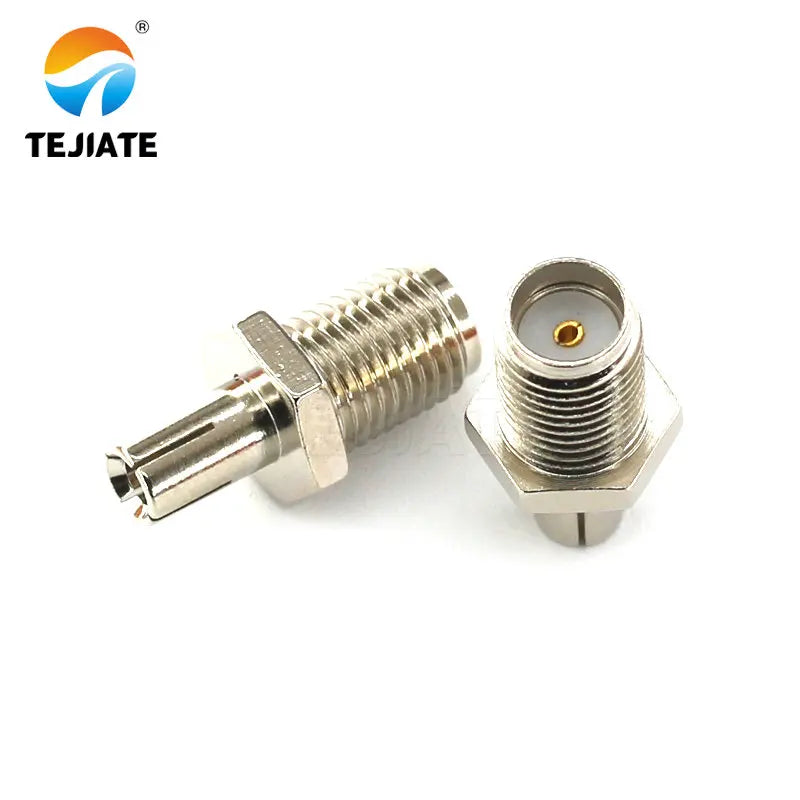 1PCS RF Coaxial Connector SMA-K-KRP-J To TS9-J  Adapter Bent Header Antenna Terminal Gold/Nickel Plated
