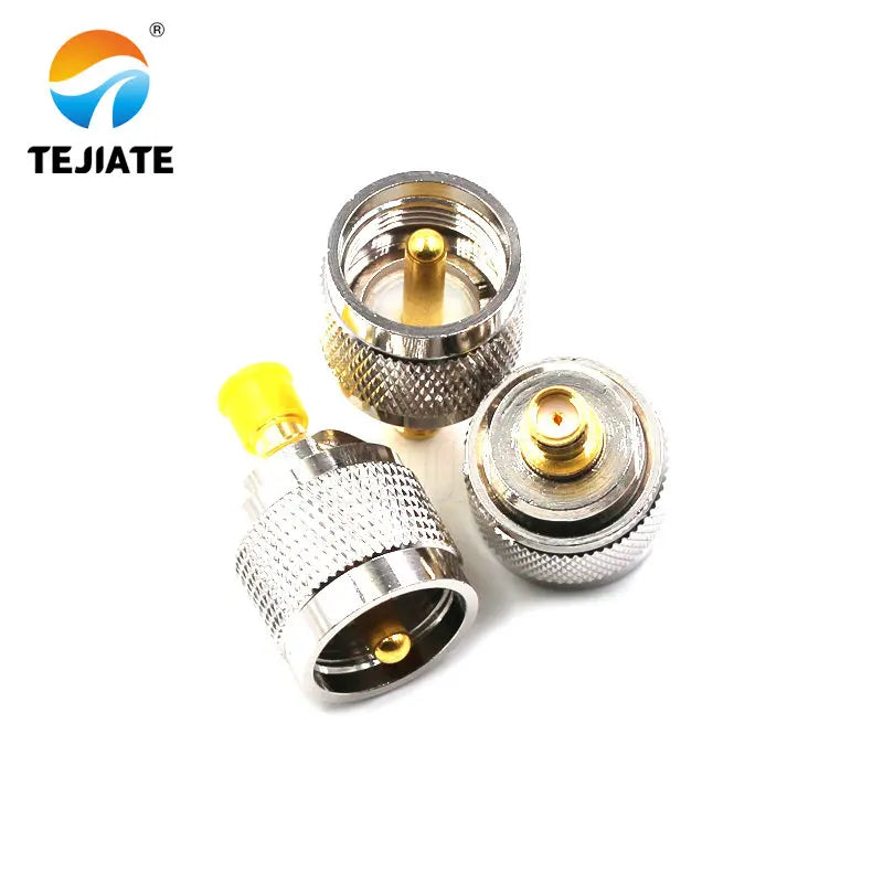 2PCS Interphone Adapter Connector SMA Female To Male Header Feeder Adapter