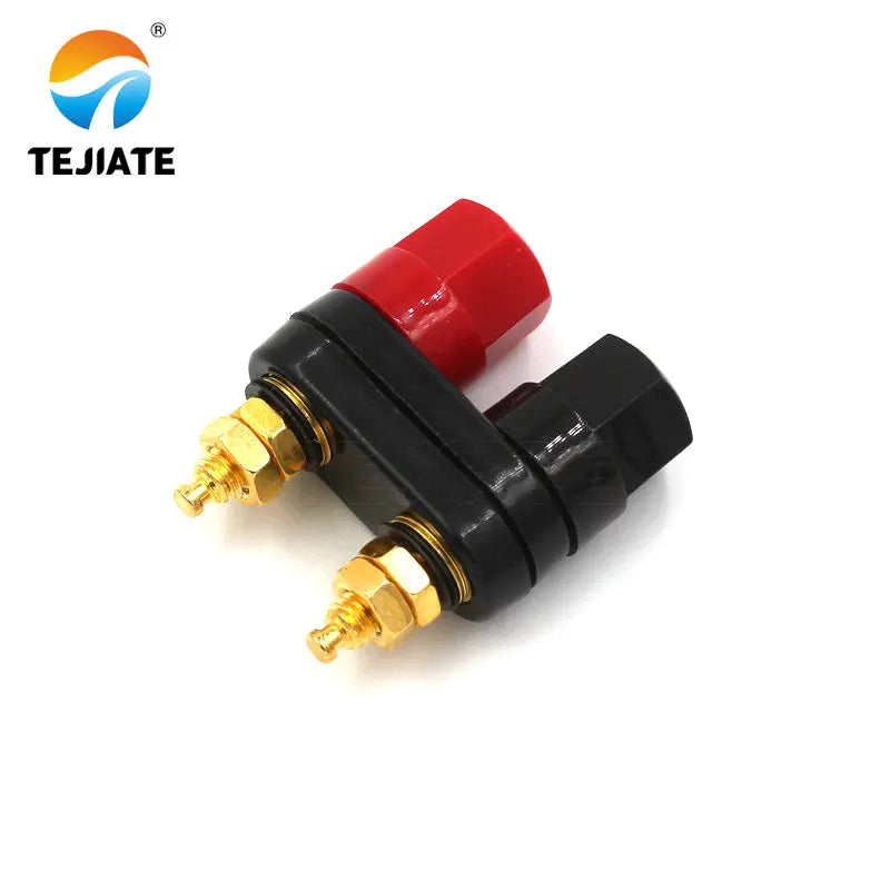 1PCS Conjoined Double-part Power Amplifier Terminal Double-hexagon Connector Double-header Adapter 4mm Banana Socket-terminal
