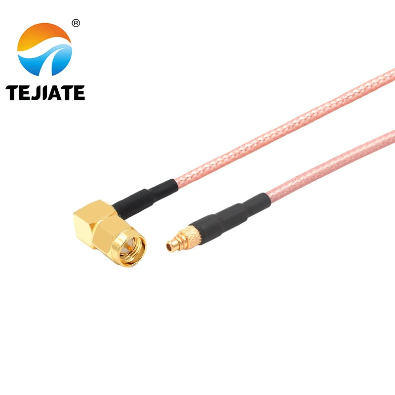 1PCS TEJIATE Adapter Cable MMCX To SMA MMCX-J Convert SMA-JW 8-90CM 1M 1.5M 2M Length Connector RG316 Wire