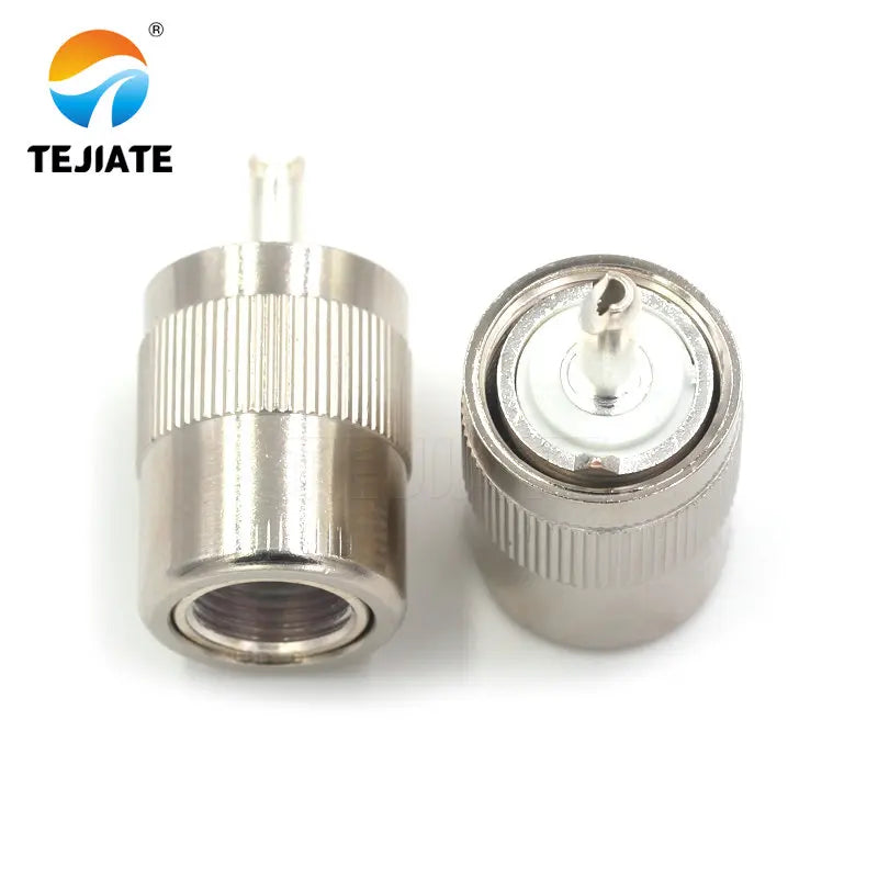 1PCS Tuner Connector UHF Male Header UHFJ-1.5-3-5-7 RG6/8/58/142/316 Opening Type Adapter Inner Hole