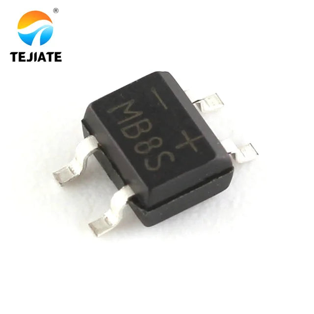 MB6S MB8S MB10F DB107S DB106S Rectifier Bridge Single Phase Bridge Rectifier 0.5A1000V Bridge Reactor SOP4 DIP-4
