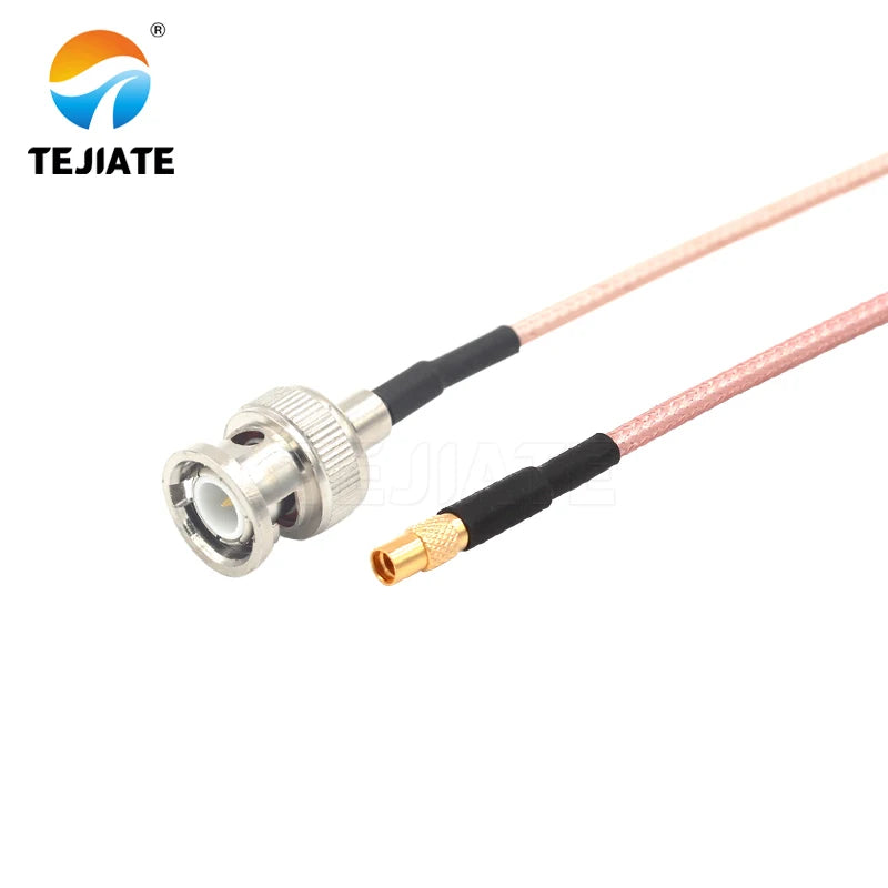 1PCS TEJIATE Adapter Cable MMCX To BNC Type MMCXK Convert BNCJ 8-90CM 1M 1.5M 2M Length Connector RG316 Wire