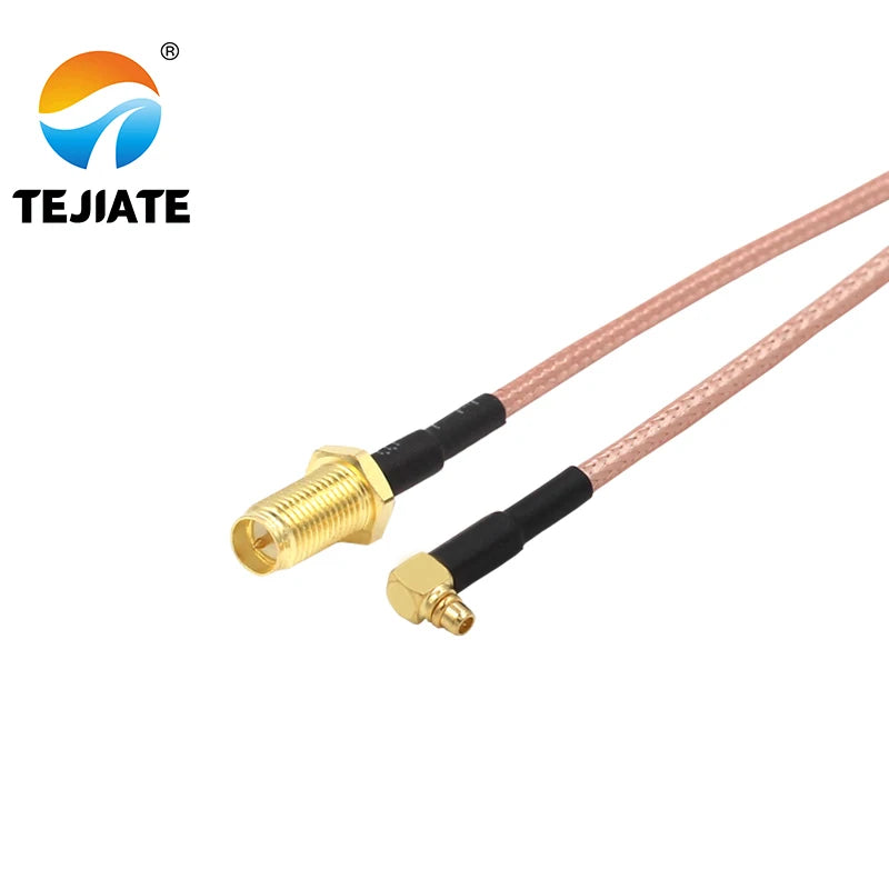 1PCS TEJIATE Adapter Cable MMCX To RPSMA Type MMCX-JW Convert RPSMA-KY 8-90CM 1M 1.5M 2M Length Connector RG316 Wire