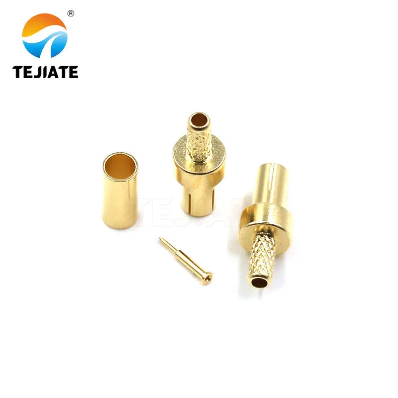 1PCS TS9-J/K/JW-1.5 Straight/Bent Header Crimping Antenna Connector RG316/RG174 Adapter Gold Plated