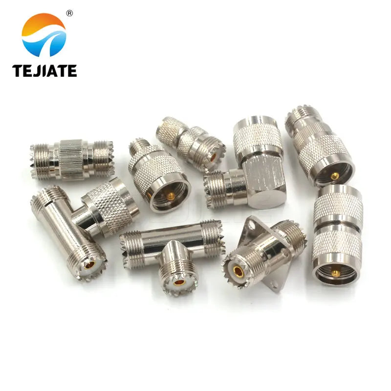 1PCS UHF MINIUHF J-K-JJ-KK-JK-KKF-KJW-KKK-JKK Connector Double Way Three Way Male/Female Header Adapter Four Hole Flange