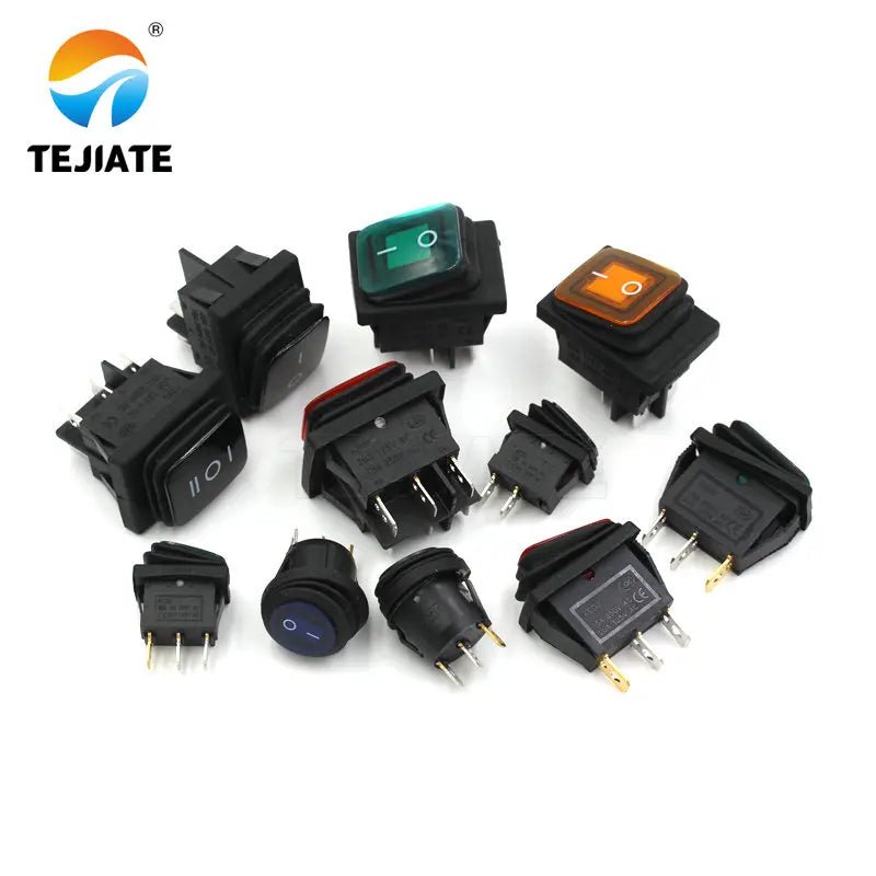 1PCS Toggle Switch KCD4 Ship Type Rocker 4/6 Feet 2/3 Gear Waterproof Boat Shaped High Current Power Microswitch