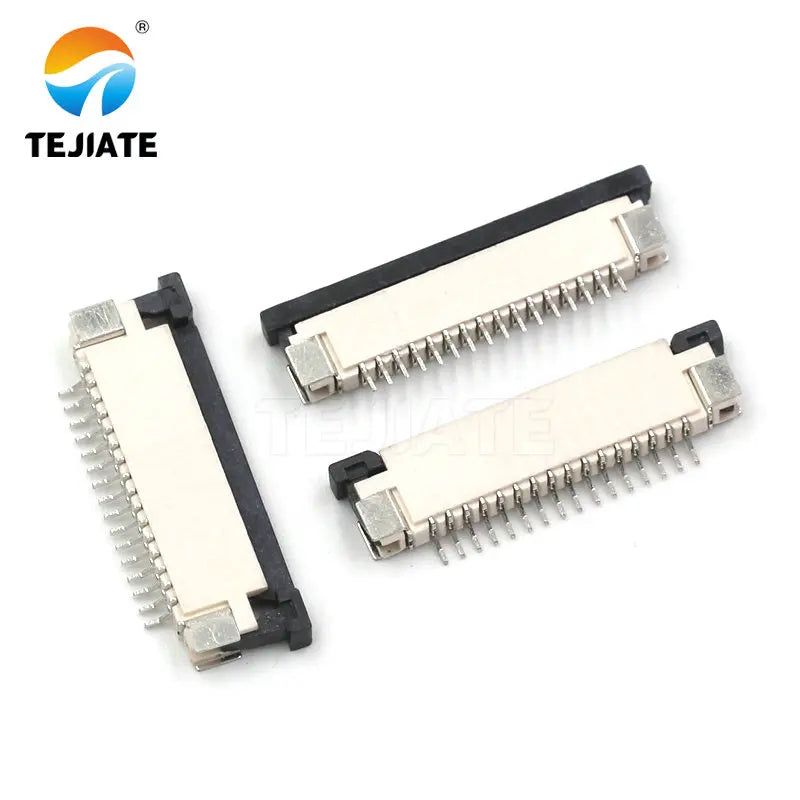 10PCS FFC/FPC Connector Flat Cable Socket 1.0MM Adapter 16/18/20/22/24/26/28/30/40P Up Drawer Type Plug Kit