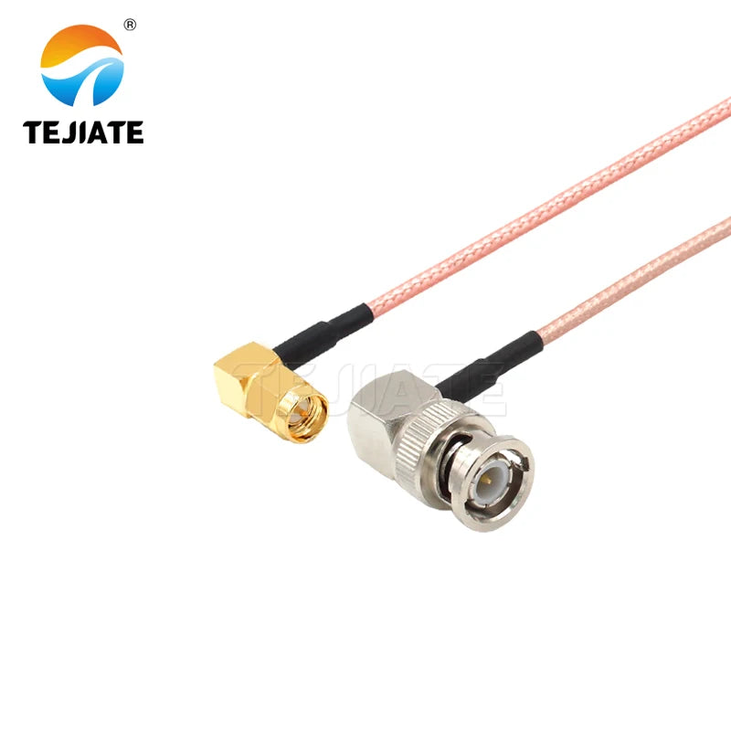 1PCS TEJIATE Adapter Cable BNC To SMA Type BNC-JW Convert SMA-JW 8-90CM 1M 1.5M 2M Length Connector RG316 Wire
