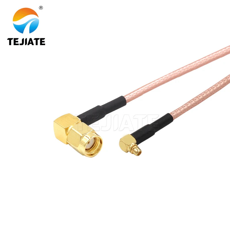 1PCS TEJIATE Adapter Cable MMCX To RPSMA Type MMCX-JW Convert RPSMA-JW 8-90CM 1M 1.5M 2M Length Connector RG316 Wire