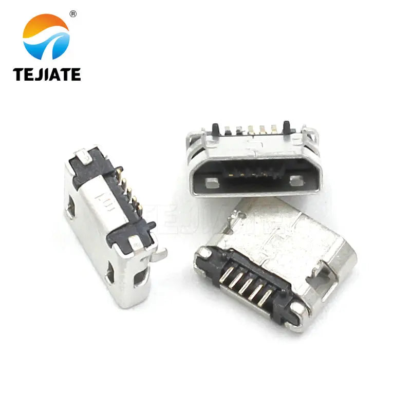 10PCS Micro-USB Socket MK5P Female-socket/Male-plug Paster/Straight-insert Type Plug-in Interface