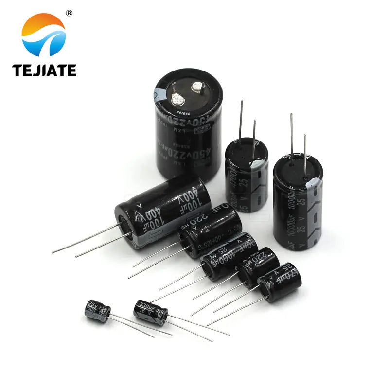 DIP Direct Inserted Aluminum Electrolytic Capacitor diy 16V 25V 35V 100V 470UF 100uf 1000uf 2200UF