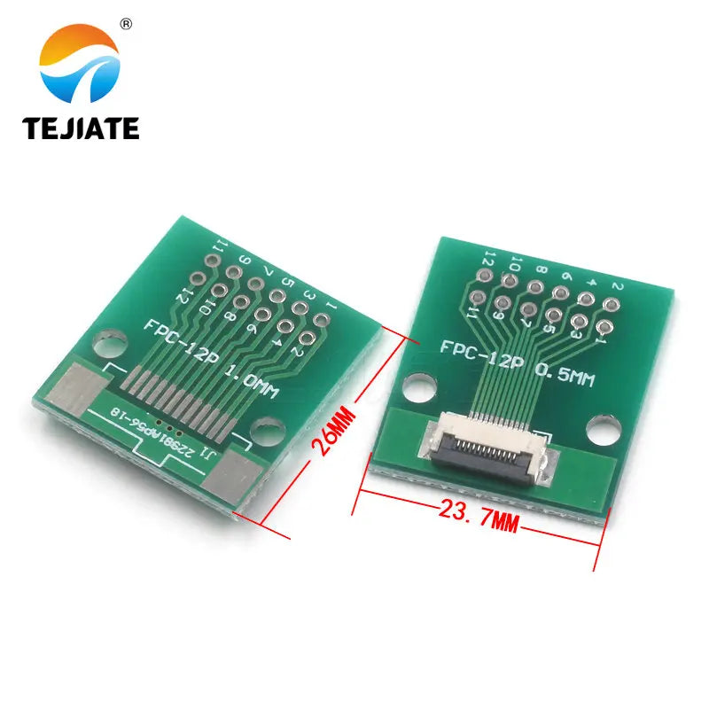 1 F P C / F F C Flat Cable Transfer Plate Direct Insert D I Y 0.5 MM Space Connector 6 8 10 20 30 40 60 P 0.5 Change 2.54 Type