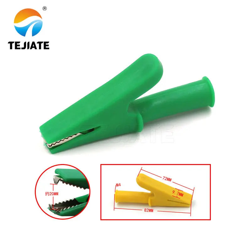 1PCS Alligator Clip Sheath Clip Small Battery Wire Power Clip Grounding Test Clip Plug Type Alligator Clip Test Line All Copper