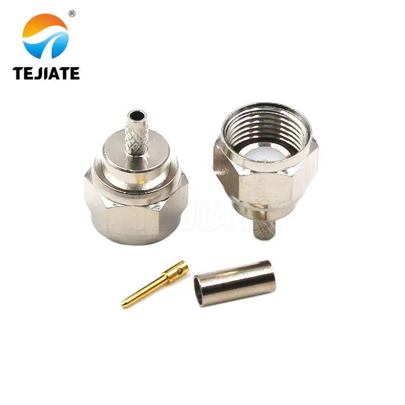 1PCS RF-header Cable Connector F-JK Male/Female Header 1.5-3 Shielded-wire TV Adapter Unit British-standard