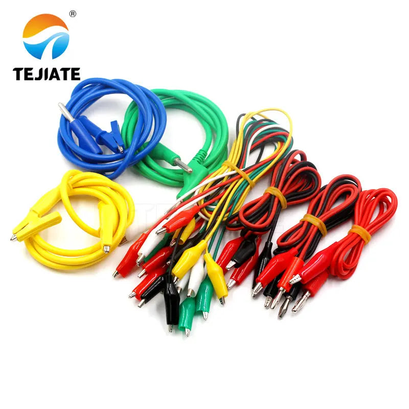 1PCS Double Header Alligator Clip Power Test Line High Voltage Experimental Wire Component