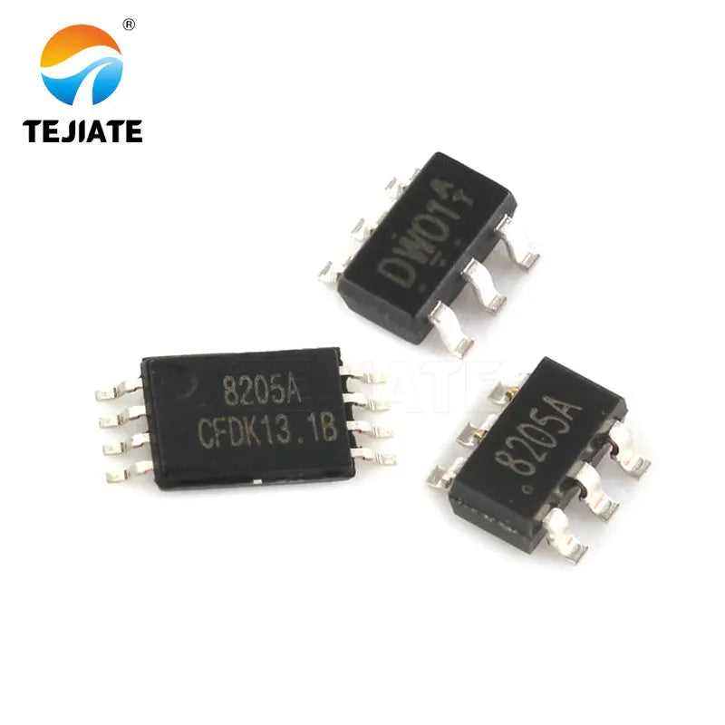 5PCS DW01A SOT23-6 8205A TSSOP8 8250A SOT23-6 lithium battery protection IC core W01A SOT23-6 8205A TSSOP8 8250A SOT23-6