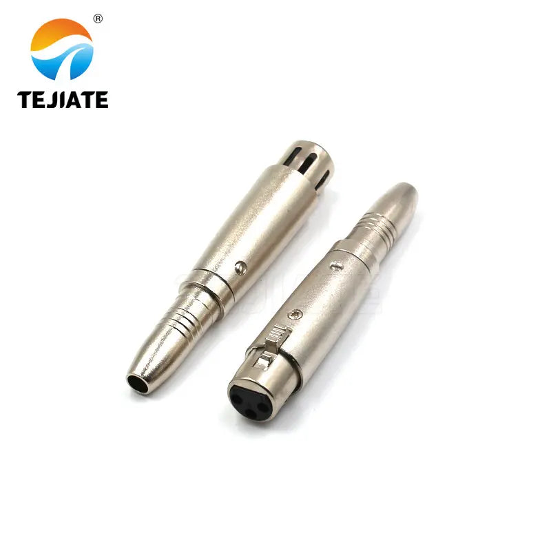 1PCS Three-core Cannon To RCA Microphone Adapter KK-JJ-JK 6.3/6.55MM Audio Connector