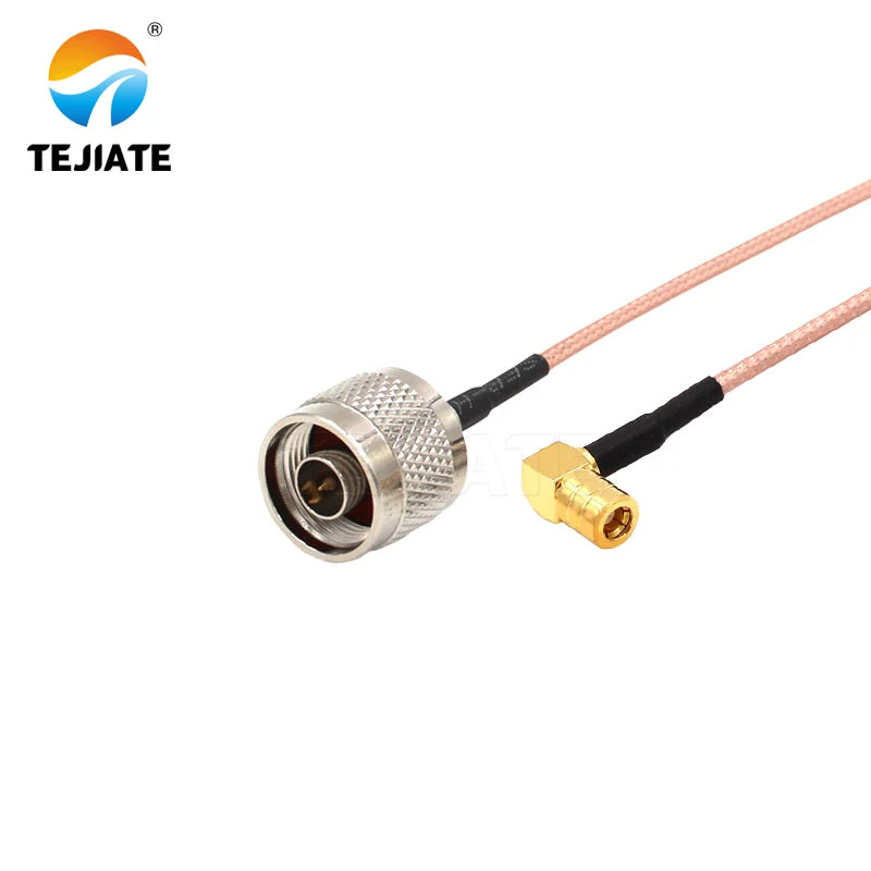 1PCS TEJIATE Adapter Cable N To SMB Type NJ Convert SMBKW 8-90CM 1M 1.5M 2M Length Connector RG316 Wire