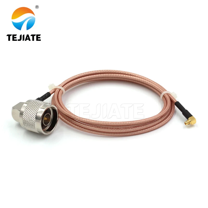 1PCS TEJIATE Adapter Cable N To MMCX Type NJW Convert MMCXJW 8-90CM 1M 1.5M 2M Length Connector RG316 Wire