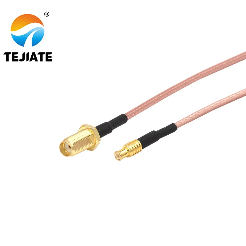 1PCS TEJIATE Adapter Cable MCX To SMA Type MCX-J Convert SMA-KY 8-90CM 1M 1.5M 2M Length Connector RG316 Wire