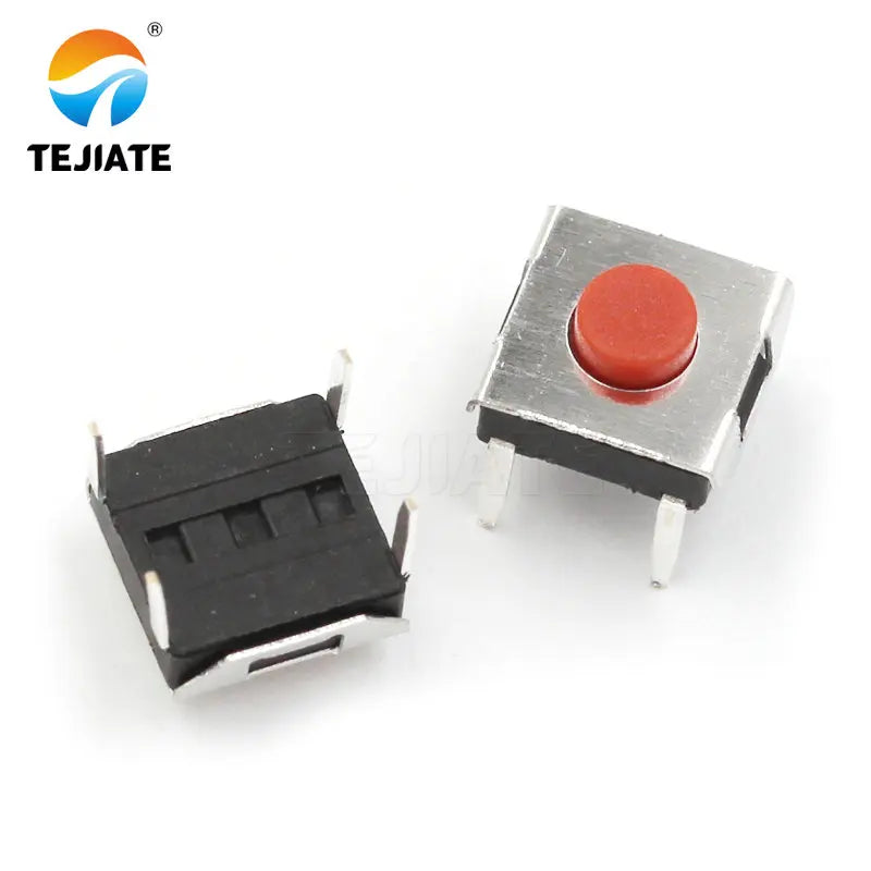 50PCS Key-switch 6x6x2.5/2.7/3.1/3.4/3.7MM Push-button Microswitch 4/5 Feet Paster/vertical Type