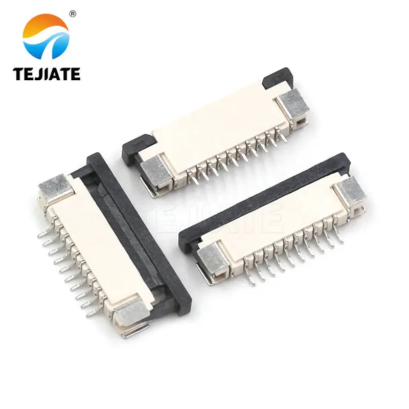 10PCS FFC/FPC Connector Flat Cable Socket 1.0MM Adapter 4/5/6/8/9/10/12/14/15P Down Drawer Type Plug Kit