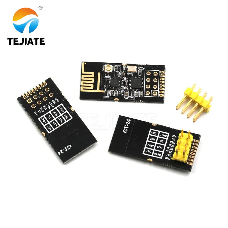 1PCS Industrial Grade GT-24 Data Transmission Wireless Module 2.4G NRF24L01 + PA+ LNA SMD Memory Modular Unit Longdistance 1100M