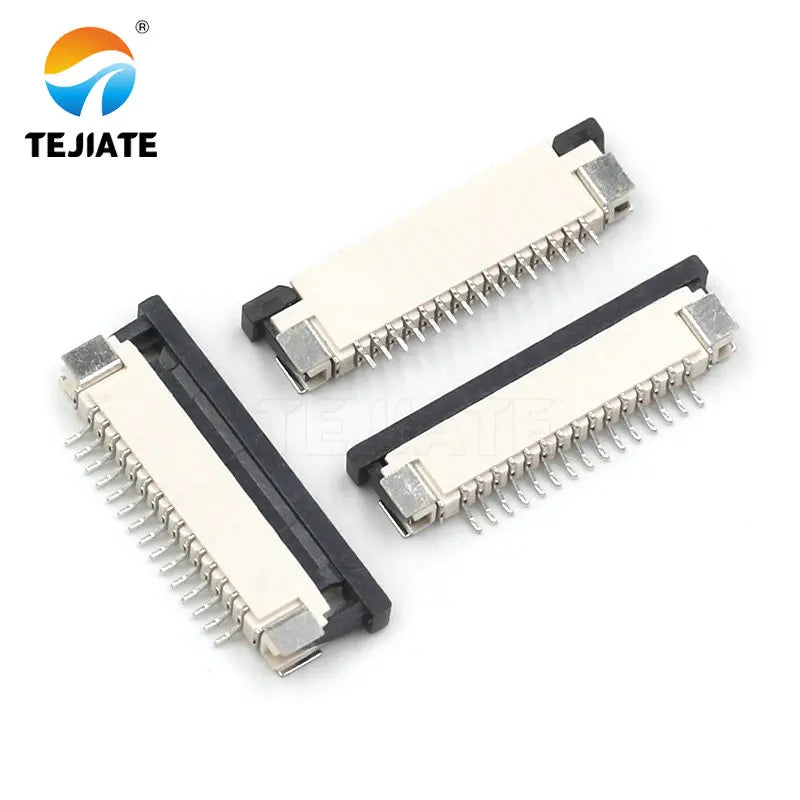 10PCS FFC/FPC Connector Flat Cable Socket 1.0MM Adapter 4/5/6/8/9/10/12/14/15P Down Drawer Type Plug Kit