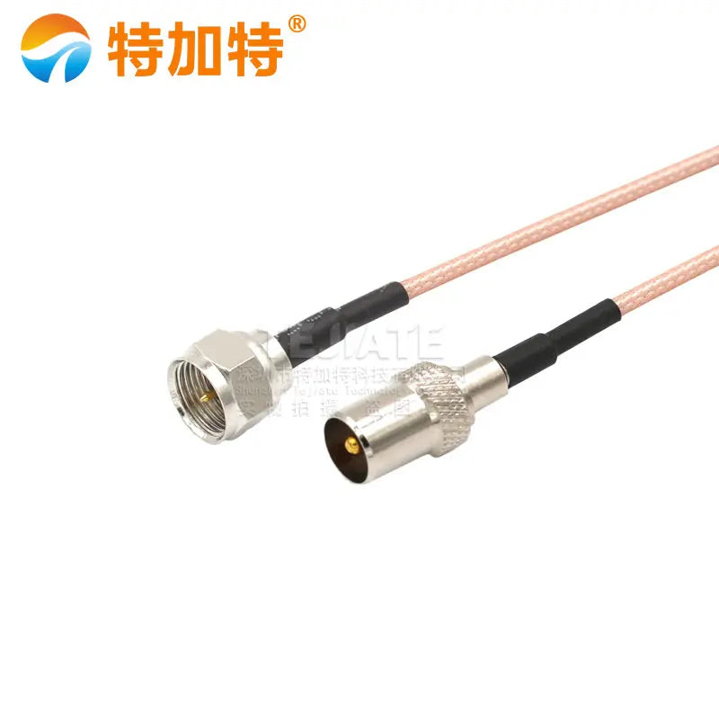 1PCS F Male Header Inner Screw Inner Pin To TV Male Header Length 0.5~30M British Standard FJ-TVJ RG316 Wire