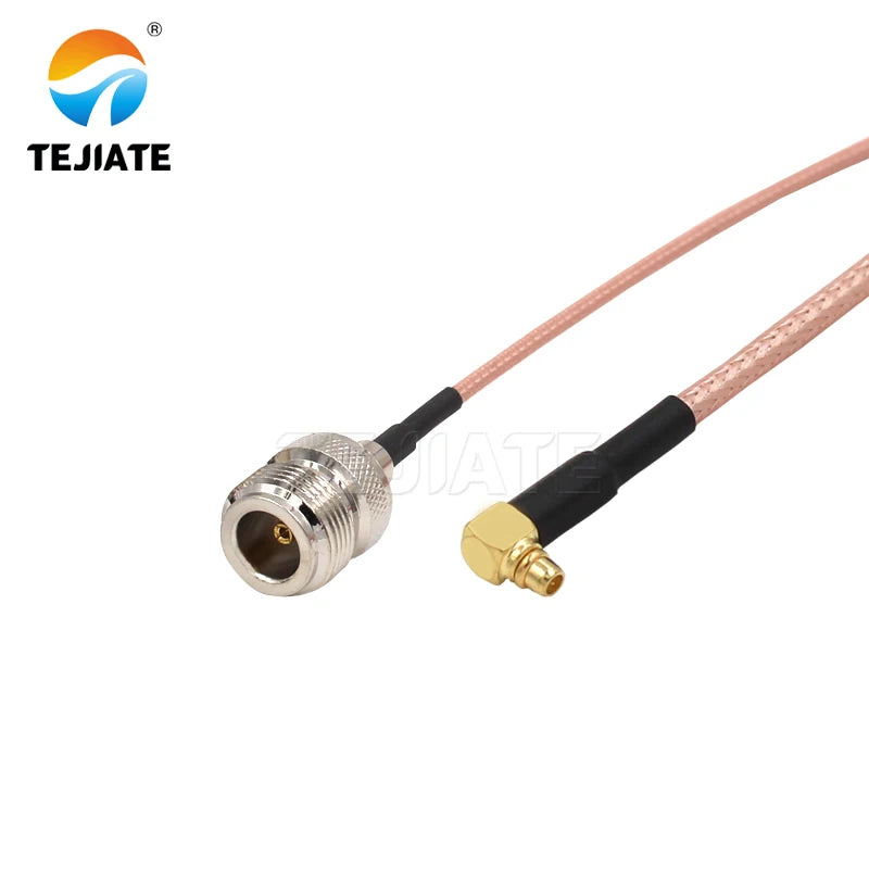 1PCS TEJIATE Adapter Cable N To MMCX Type NK Convert MMCXJW 8-90CM 1M 1.5M 2M Length Connector RG316 Wire