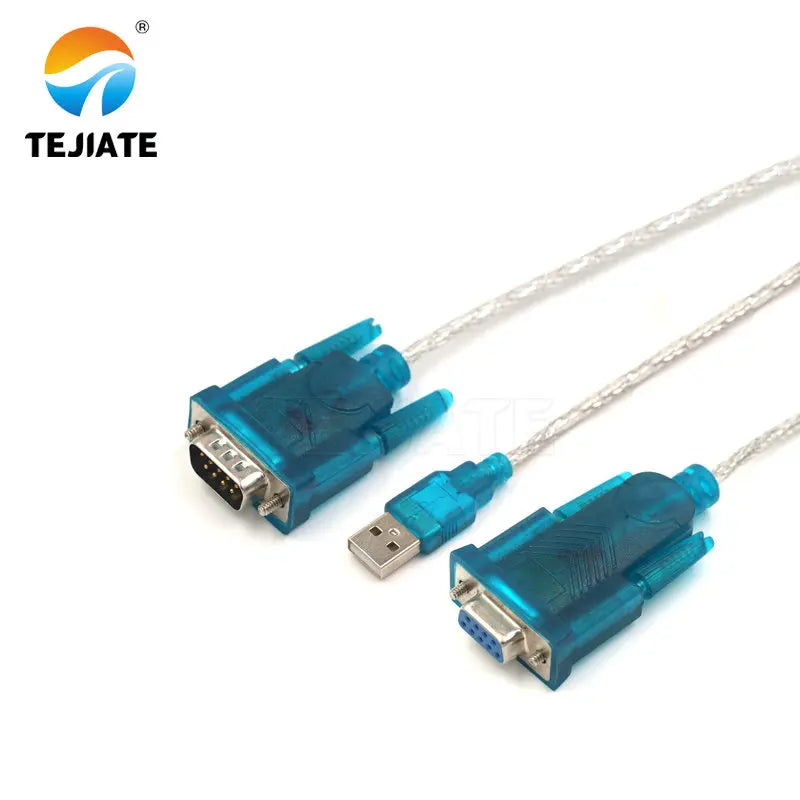 1PCS HL-340 RS232 Data-line USB To Nine-pin Connection-cable Male/Female Header USB2.0-chip To DB9 Adapter Wire