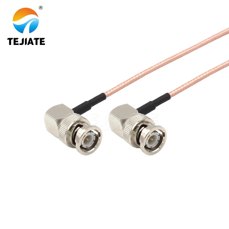 1PCS TEJIATE Adapter Cable BNC To BNC Type BNCJW Convert BNCJW 8-90CM 1M 1.5M 2M Length Connector RG316 Wire