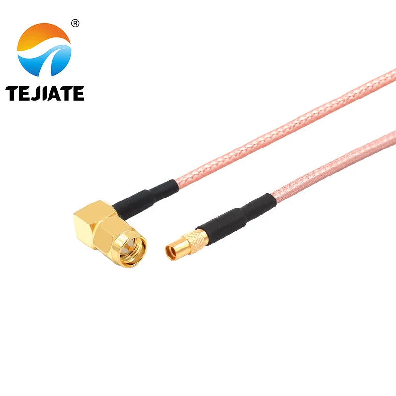 1PCS TEJIATE Adapter Cable MMCX To SMA MMCX-K Convert SMA-JW 8-90CM 1M 1.5M 2M Length Connector RG316 Wire