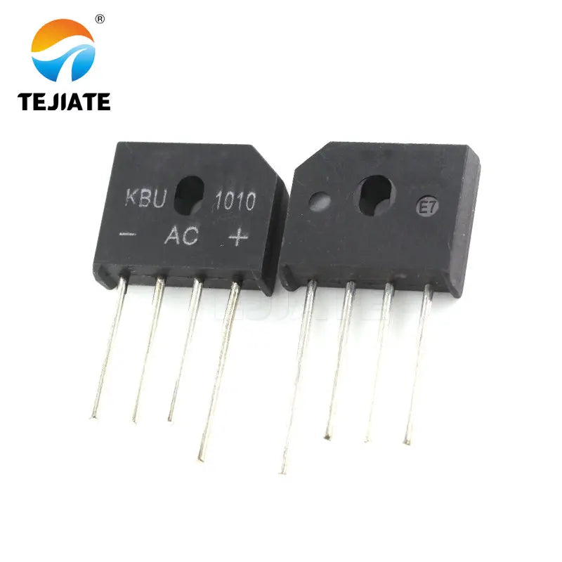 10PCS KBU1010 1000V 10A magnetic furnace rectifier bridge