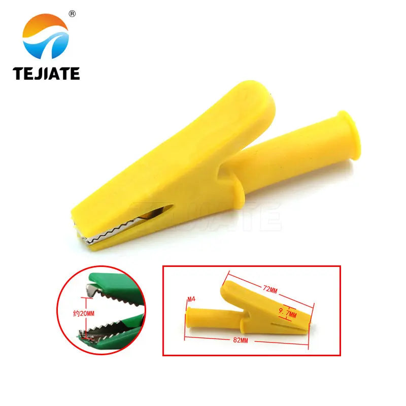 1PCS Alligator Clip Sheath Clip Small Battery Wire Power Clip Grounding Test Clip Plug Type Alligator Clip Test Line All Copper
