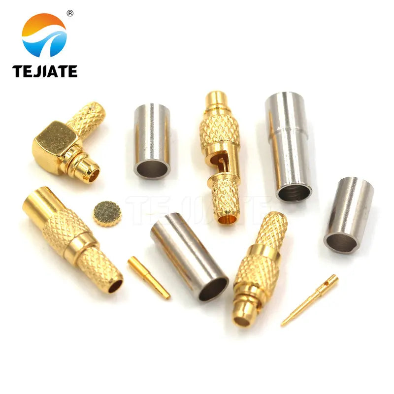 1PCS MMCX-J-K-JW-1.5 Feeder Connector Inner Pin Crimping Adapter Match For RG316 Bent Header