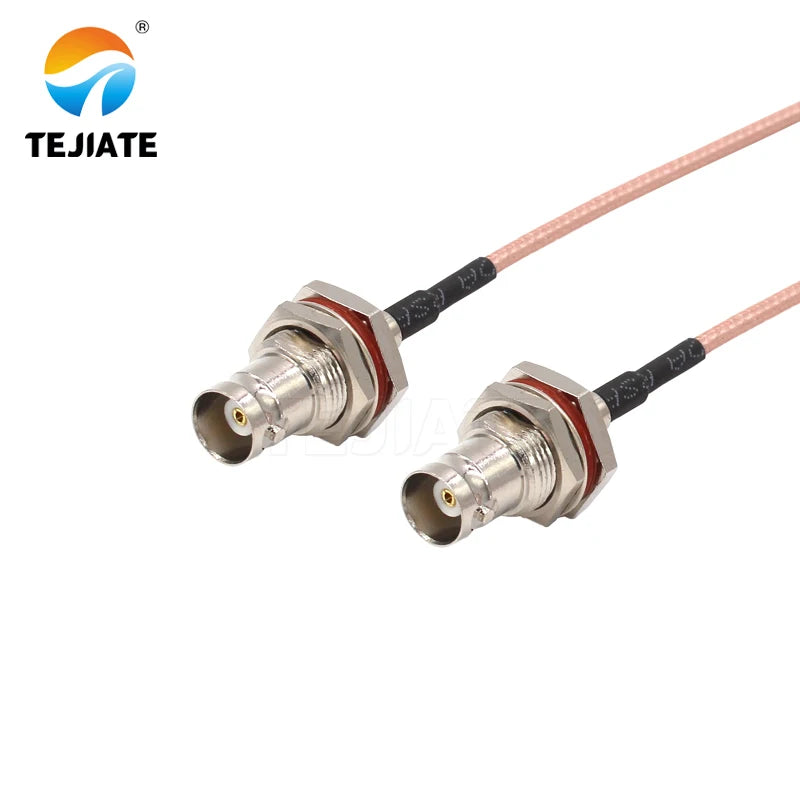 1PCS TEJIATE Adapter Cable BNC To BNC Type BNCK Convert BNCK 8-90CM 1M 1.5M 2M Length Connector RG316 Wire