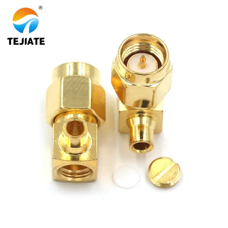 1PCS SMA JB2/JB3 JWB2/JWB3 Connector Male Header Srtaight/Bent Header Half  Flexible Steel Welding Adapter Match For RG402/405