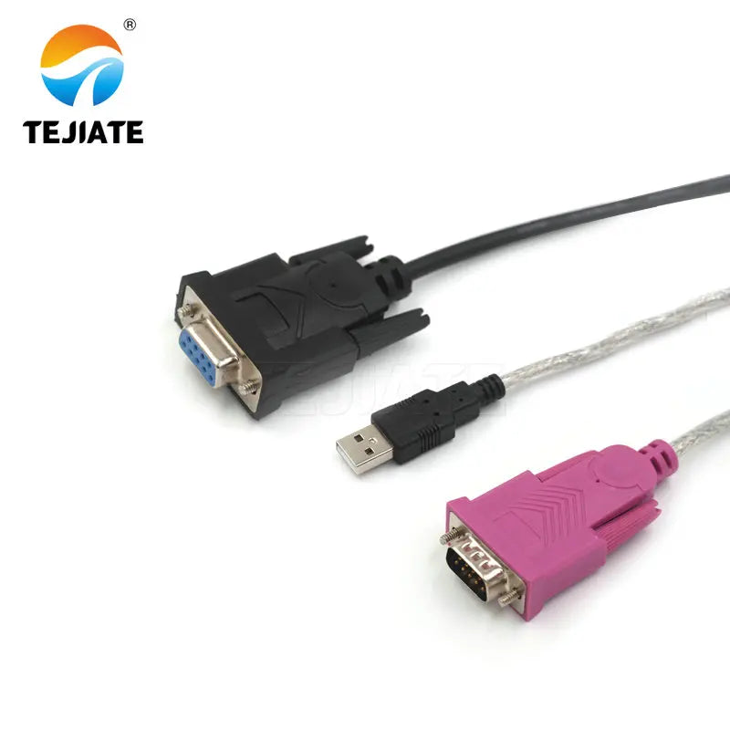 1PCS HL-340 RS232 Data-line USB To Nine-pin Connection-cable Male/Female Header USB2.0-chip To DB9 Adapter Wire