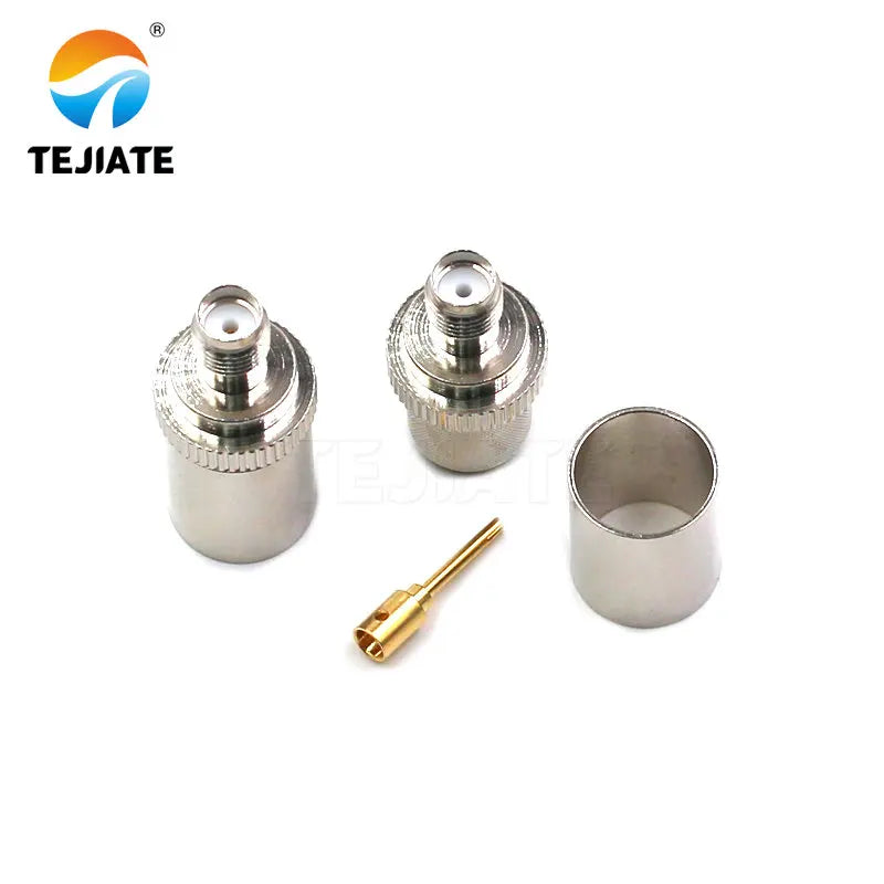 2PCS SMA RF Connector SMA-J/K-7SMA Male/Female Head Crimped-type RG8 50-7 Wire Match