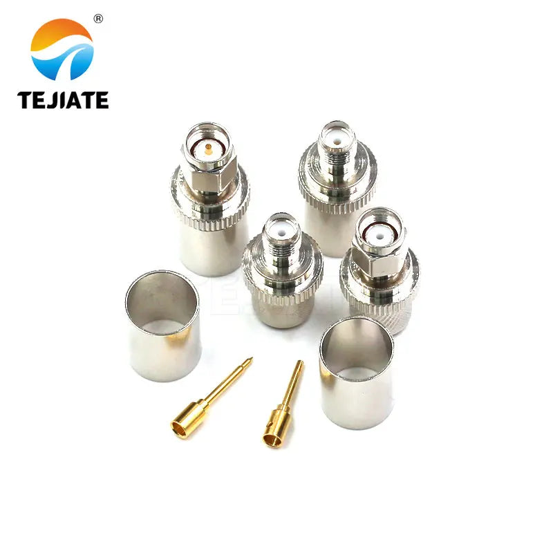 2PCS SMA RF Connector SMA-J/K-7SMA Male/Female Head Crimped-type RG8 50-7 Wire Match