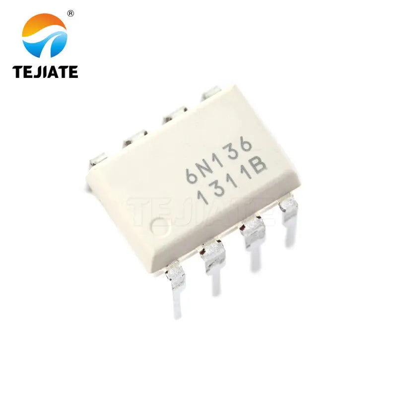 5PCS TEJIATE Optocoupler 6N135 6N136 6N137 High-speed Transistor Photoelectric Output Optical Isolator