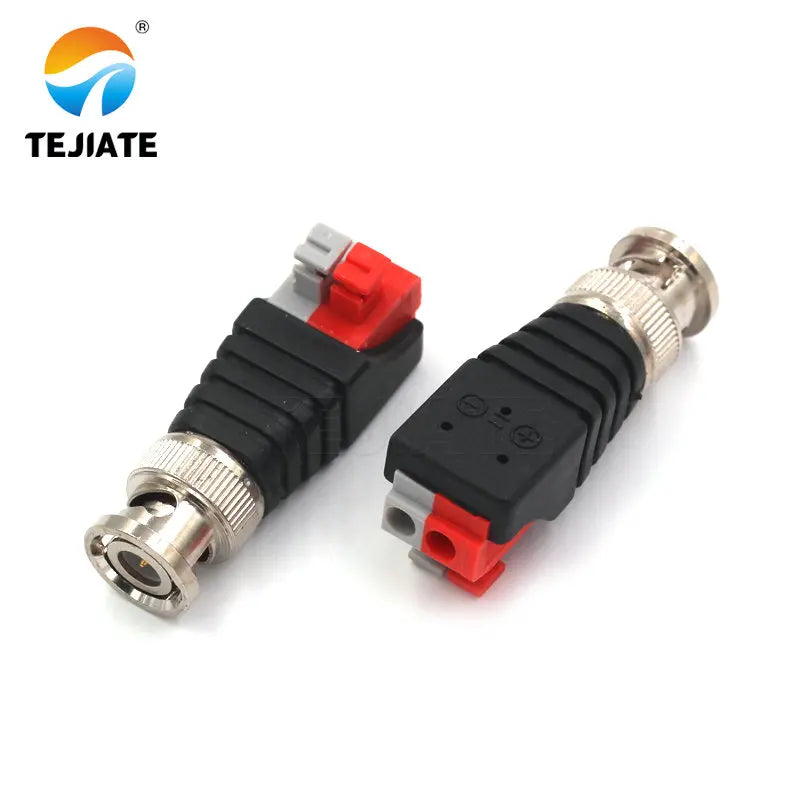 1PCS Press Type BNC M/F Header Connector Analog Surveillance Camera 75-5 Video Cable Q9 Copper Core Interface No Welding Adapter
