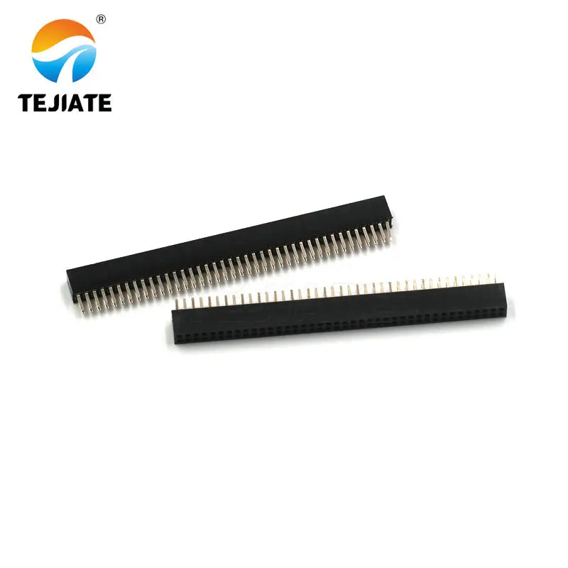 1PCS 2x40P 1.27MM Double Row Straight Pin Gold Plated Row Female Header